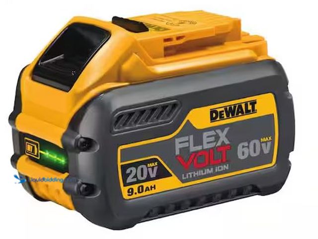 Lot 49-3530387 - DEWALT
FLEXVOLT 20V/60V MAX Lithium-Ion 9.0Ah Battery Internet # 300610594
Model # DCB609
Store S...