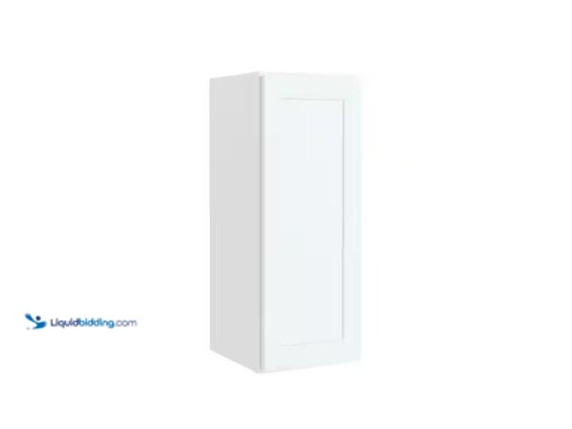 Lot 49-5551491 - Hampton Bay
Courtland 12 in. W x 12 in. D x 30 in. H Assembled Shaker Wall Kitchen Cabinet in Polar...