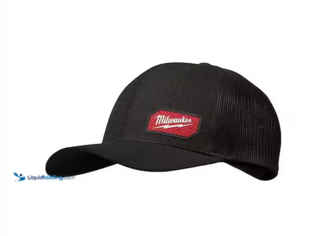 Lot 49-1623649 - Lot of (2) Milwaukee Gridiron Black Adjustable Fit Trucker Hat,  Model # 505B, Unused.   Ref#LB Reli...