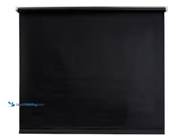 Lot 49-2025063 - Lot of (2) Cut to Size Black Cordless Blackout Vinyl Roller Shade 37.25 in. W x 72 in. L, Model # FV...