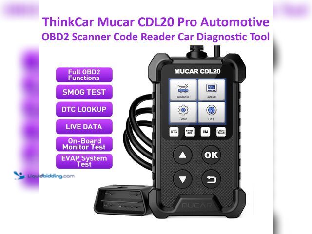 Lot 49-1616177 - ThinkCar Mucar CDL20 Pro Automotive OBD2 Scanner Code Reader Car Diagnostic Tool - NEW - Featuring a...