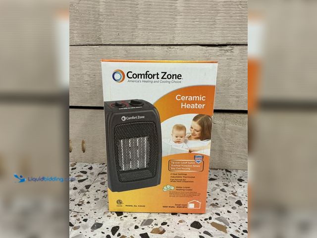 Lot 49-3532204 - 5120 BTU Ceramic Electric Furnace with Thermostat and Fan. Model #0075877004420. New