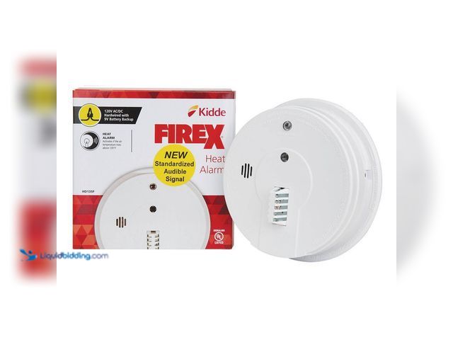 Lot 49-5449567 - Kidde
Firex Hardwired Interconnected 120V AC Wire Auxiliary Heat Detector (no attachments) Used