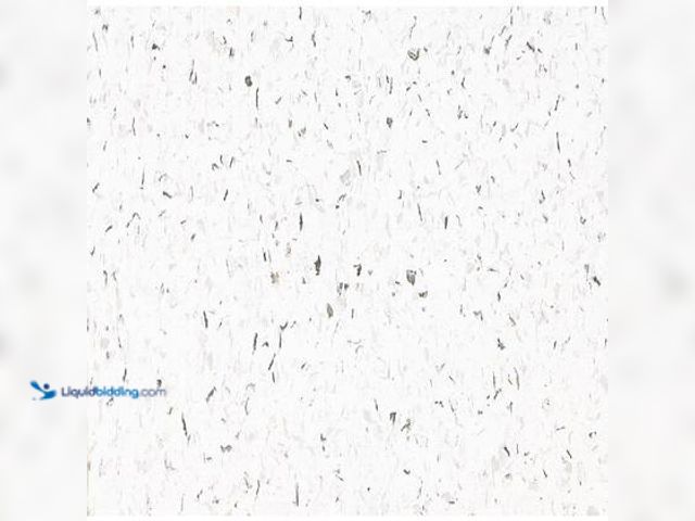 Lot 49-5544621 - Approx 1120 Sq Ft - Armstrong Flooring Imperial Texture VCT 12 in. x 12 in. Classic White Standard E...