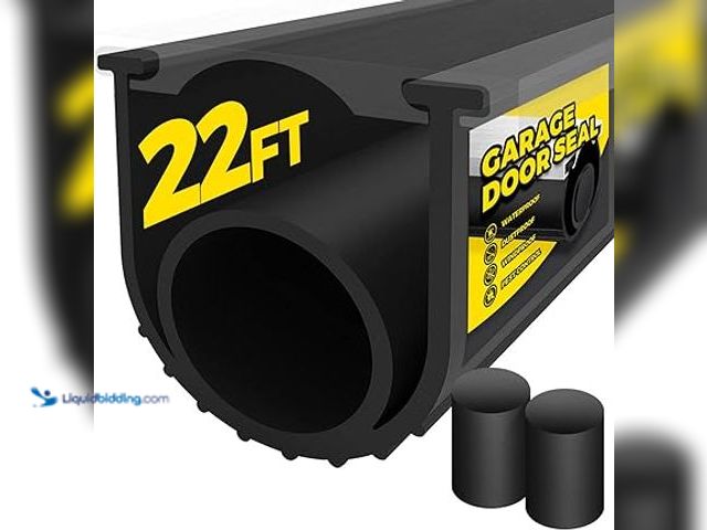 Lot 49-5461116 - Holikme Garage Door Seals Bottom Rubber,Door Threshold Ramps,Flexible Garage Door Seal, Weather Stri...