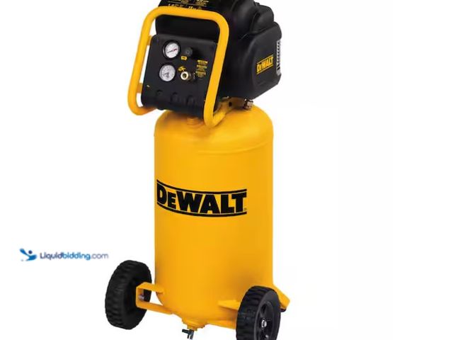 Lot 49-1575912 - DEWALT 15 Gal. Portable Electric Air Compressor, Model # D55168, Slightly used, Powers on, Has compr...