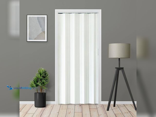 Lot 49-3639423 - Everbilt 36x80 Accordion Door in Scandinavian White - Model: JUP-36X80SCA, Unused  Ref#PA0928