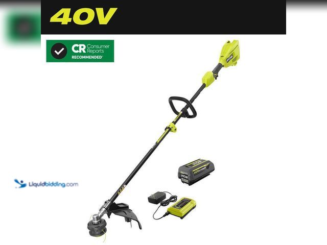 Lot 49-5449703 - RYOBI
40V 15 in. Expand-It Cordless Battery Attachment Capable String Trimmer (attachments included...