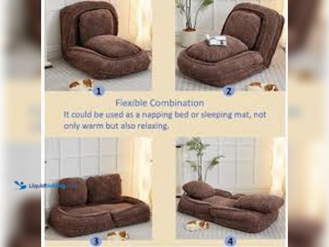 Lot 49-3564541 - Fold out cushions. 3 Fold. Brown. Used.