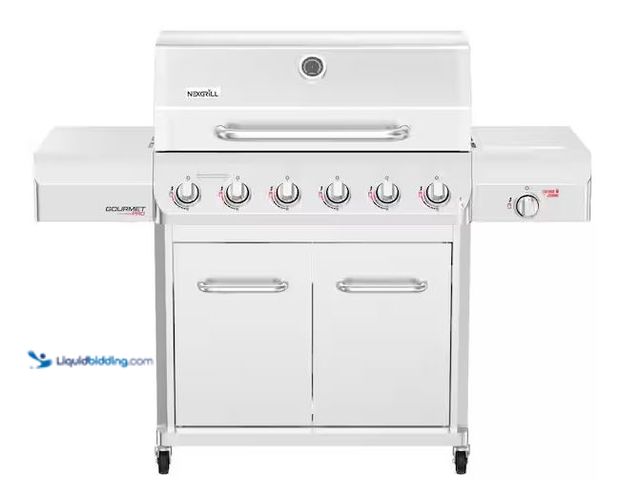 Lot 49-5490279 - Nexgrill
Gourmet Pro 6-Burner Stainless Steel Propane Gas Grill with Searing Side Burner and Griddl...