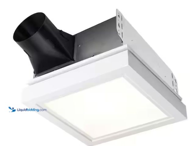Lot 49-2000207 - Broan-NuTone Roomside Series, Decorative, White Trim, 110 CFM, Roomside Ceiling Bathroom Exhaust Fan...
