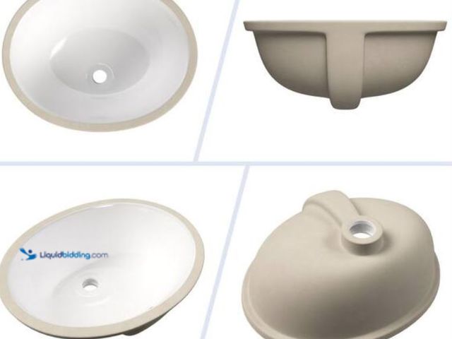 Lot 49-2020909 - Eridanus Denbigh Vitreous China 16 in. x 13 in . Undermount Bathroom Sink in Crisp White with Overfl...