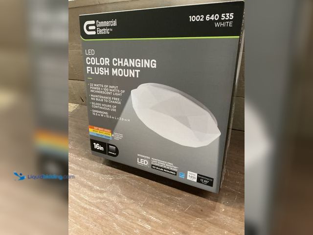 Lot 49-5464112 - Commercial Electric 16in Diamond Shape Entryway LED Flush Mount Ceiling Light New