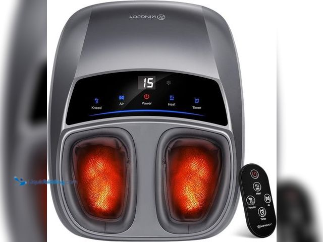 Lot 49-3564546 - Foot Massager with Heat for Neuropathy, [2026 Upgraded], Deep Kneading Shiatsu Foot Massager for Pla...