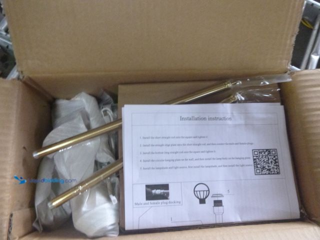 Lot 49-1514368 - Battery Operated Wall Sconce Set of 2, Wireless Wall Sconces with Remote Control, Rechargeable Dimma...