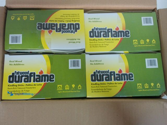 Lot 49-1629095 - Lot of (4) Duraflame 5 lb. (125 cu.ft.) Fatwood Natural Firestarters, Model # 04549, Unused.  Ref#BI...