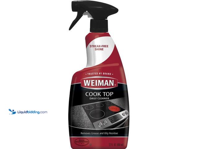 Lot 49-5412593 - (3) Weiman 22 oz. Stovetop Cleaner for Daily Use Spray, Model # 106F, Unused.