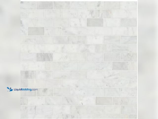 Lot 49-1577002 - Count of (6) Greecian White Polished White Marble Subway Tile 3 in. x 6 in., Floor and Wall (1 sq. f...