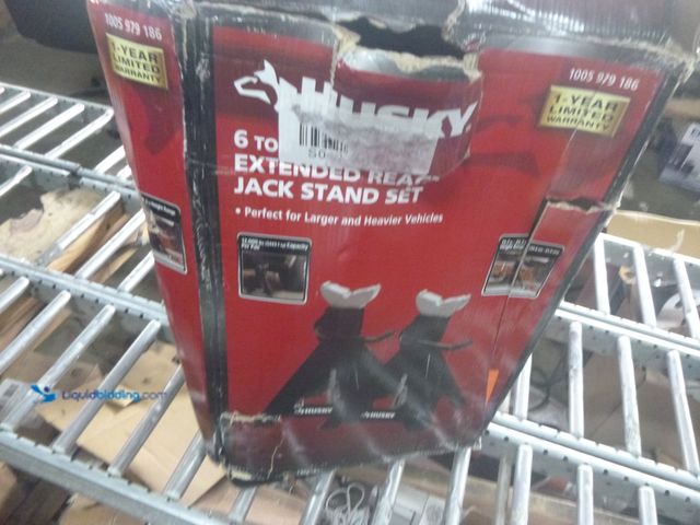 Lot 49-1518041 - Husky 6-Ton Extended Reach Heavy-Duty Steel Car Jack Stands Model # HPL4115, Unused  Ref#HDSR0710