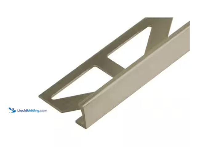 Lot 49-5574082 - QTY 2 - DURAL
DUROSOL 0.375 in. D x 98.5 in. W x 98.4 in. L L-Shape Aluminum Anodized Nickel/Titani...