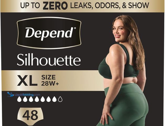 Lot 49-2026339 - Depend Silhouette Adult Diapers, Incontinence & Postpartum Bladder Leak Underwear for Women, Maximum...