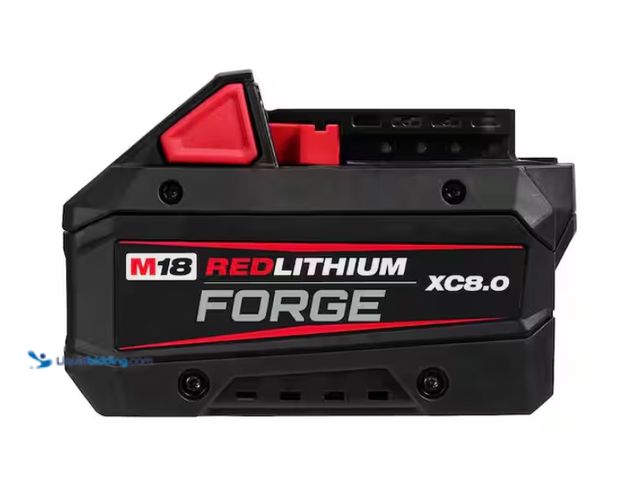 Lot 49-1578149 - Milwaukee M18 18V Lithium-Ion REDLITHIUM FORGE XC 8.0 Ah Battery Pack, Model # 48-11-1881, New.   Re...