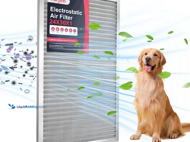 Lot 49-3531118 - Torjim 24x30x1 MERV8 Washable Reusable Electrostatic Air Filter, AC/HVAC Furnace Filter, Permanent A...