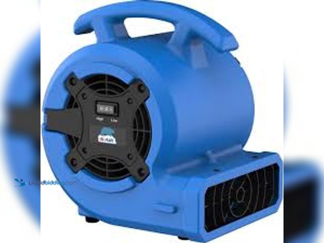 Lot 49-5459585 - B-Air 1/8 HP Air Mover Carpet Dryer Floor Blower Fan for Home Use in Blue. Model # BA-VP-15-BL. Unus...