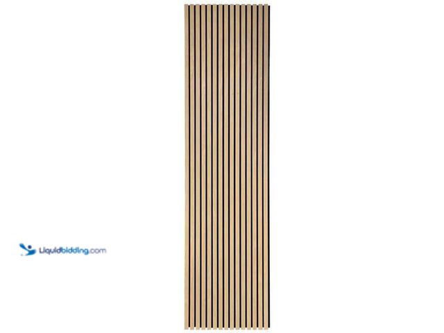 Lot 49-5446202 - Everbilt
Wood Slat Acoustic Wall Panels 2PC Teak 0.83 in. x 23.8 in x 94.5 in.(31 Sq.Ft./Case). Ite...