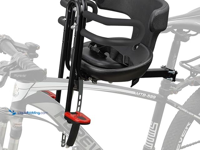 Lot 49-1568613 - Bike Seat for Kids, with Handlebar and Foot Pedals Kids Bike Seat, Surround Guardrail, Comfortable F...