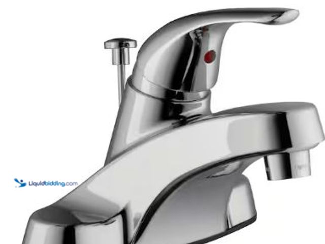 Lot 49-1517114 - Glacier Bay
Aragon 4 in. Centerset Single-Handle Low-Arc Bathroom Faucet in Polished Chrome, Model ...