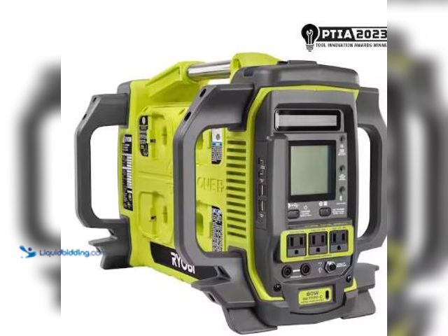 Lot 49-1522461 - RYOBI
18V ONE+ 1800-Watt Portable Battery Inverter Power Station/8-Port Charger (Tool Only), Model ...