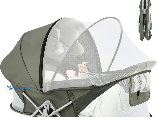 Lot 49-5487566 - Bedside Bassinet for Baby, Portable Baby Bassinet Travel Bed with Mosquito Net & Sunshade, Lightweig...