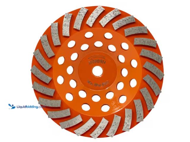 Lot 49-3471570 - RIDGID 7 in. 24-Segment Turbo Cup Grinding Wheel Power Tool Accessory, Model # HD-TAW7024P1, Slightl...