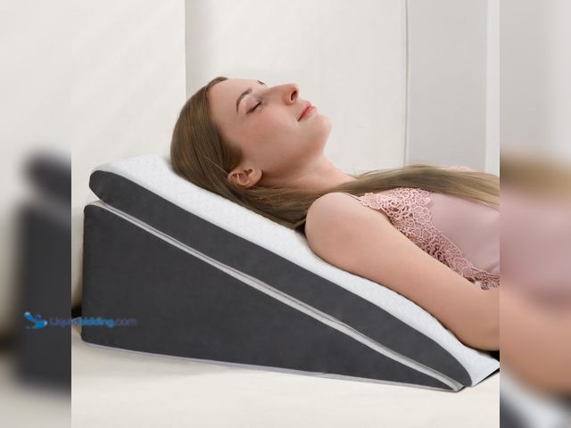 Lot 49-3528216 - 2-Pack Adjustable Wedge Pillow for Sleep Apnea & Back Pain, Memory Foam Triangle Pillow for Acid Ref...