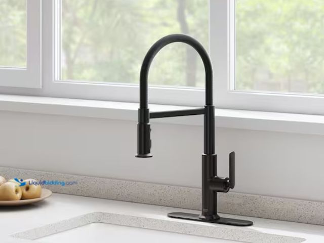 Lot 49-3433562 - American Standard Sonner 20 in. Single Handle Pull-Down Sprayer Kitchen Faucet with Advanced Spray, ...