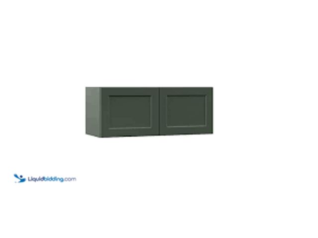 Lot 49-5450051 - Designer Series Melvern 30 in. W x 12 in. D x 30 in. H Assembled Shaker Wall Kitchen Cabinet in Fore...