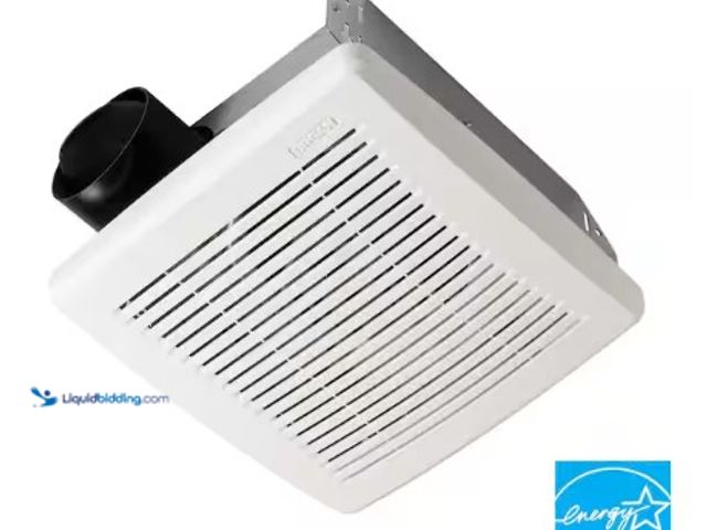 Lot 49-3612829 - Broan-NuTone 50 CFM Ceiling Bathroom Exhaust Fan with No‑Cut Installation, Quiet Operation, Model # ...