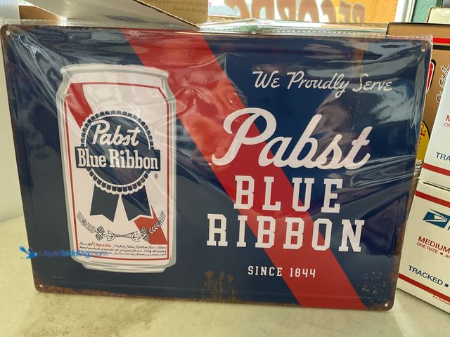 Lot 49-3503531 - Metal Signs NEW METAL COLLECTOR SIGN “PABST BLUE RIBBON” MEASURES APPROXIMATELY 12 INCH BY 16 INCH