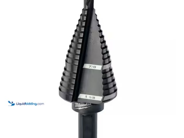 Lot 49-1574925 - Milwaukee 7/8 in. - 1-1/8 in. #9 Black Oxide Step Drill Bit (2-Steps), Model # 48-89-9209, Slightly ...