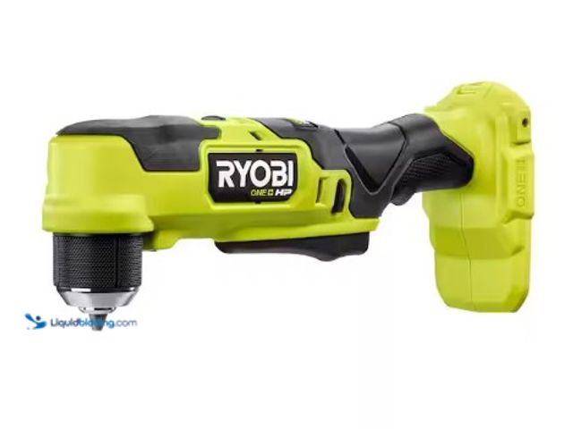 Lot 49-3612891 - RYOBI ONE+ HP 18V Brushless Cordless Compact 3/8 in. Right Angle Drill (Tool Only) and bag, Model # ...