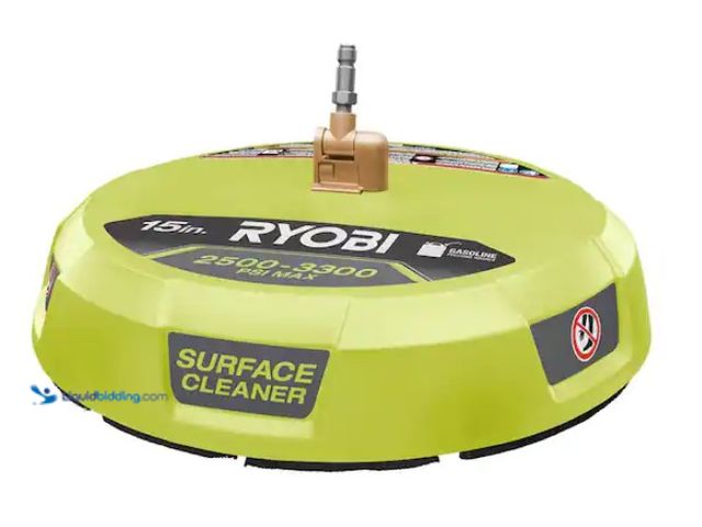 Lot 49-3470853 - RYOBI 15 in. 3300 PSI Surface Cleaner for Gas Pressure Washer, Model # RY31SC01, Slightly used.  Ref...