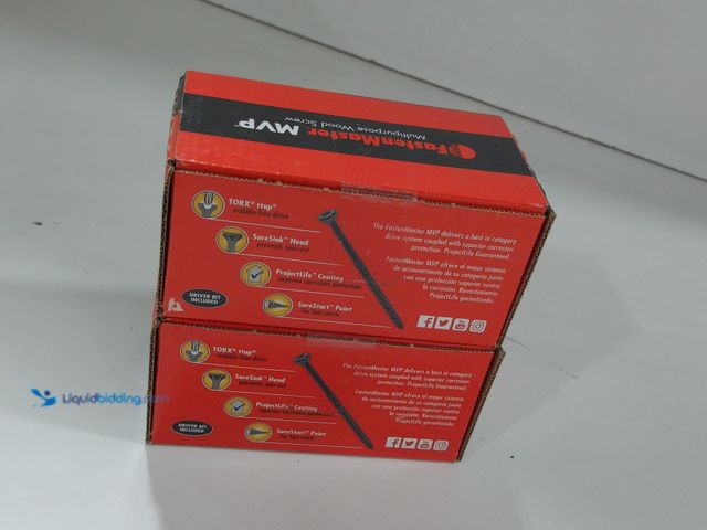 Lot 49-2024065 - Lot of (2)- FastenMaster MVP 1 1/2 in. L Torx Ttap Self Tapping Wood Screws 100 pk. Model #FMMVP112-...