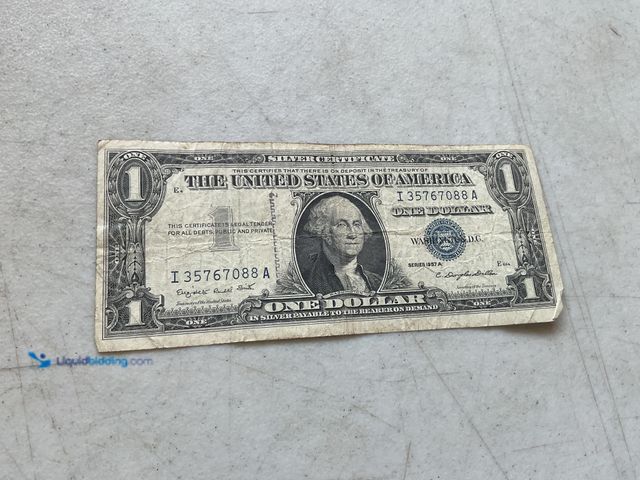 Lot 49-5451697 - 1957 A BLUE SEAL UNITED STATES ONE DOLLAR SILVER CERTIFICATE