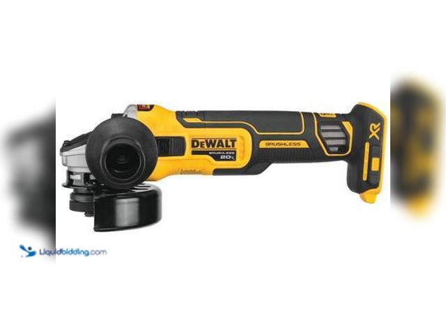 Lot 49-5559522 - DEWALT 20V MAX XR Cordless Brushless 4.5 in. Slide Switch Small Angle Grinder with Kickback Brake (T...