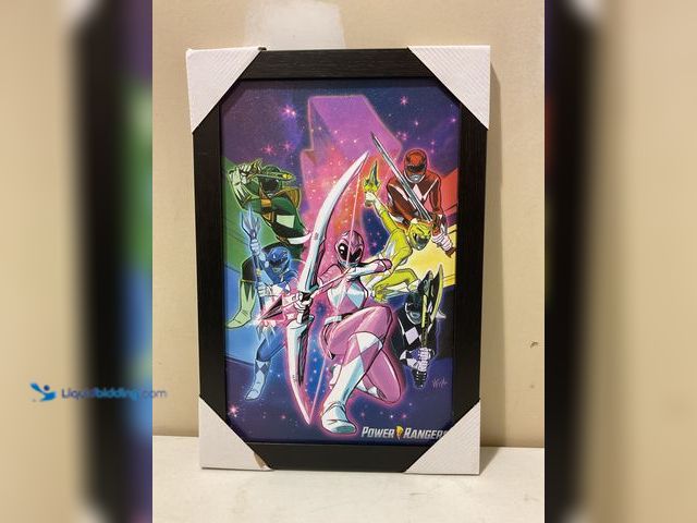 Lot 49-5467760 - Other BRAND NEW WOOD FRAMED COMIC THEMED POWER RANGERS PRINT MEASURES APPROXIMATELY 13 INCH BY 19 IN...