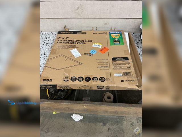 Lot 49-5459859 - Metalux 2 ft. x 2 ft. Selectable Lumens 4100/3600/2600, Integrated LED Panel Light, Selectable CCT 3...