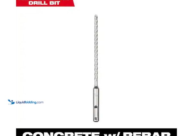 Lot 49-1576644 - Lot of (6) Milwaukee 3/16 in. x 6 in. 4-Cutter SDS-PLUS Carbide Drill Bit Model # 48-20-8311, Unused...