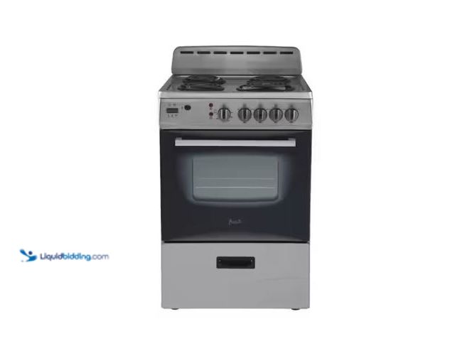 Lot 49-2020685 - Avanti 24 in. 2.6 cu. ft. Single Oven Electric Range in. Stainless Steel, Model # ERU240P3S. LMRAvan...