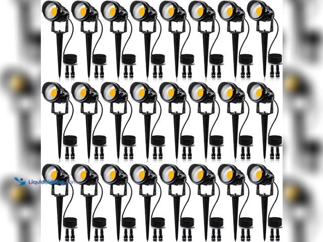 Lot 49-5410852 - SUNVIE 24 Pack Low Voltage Landscape Lights LED 12W Landscape Lighting with connectors AC/DC [ASIN: ...